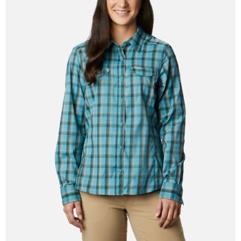 Columbia Ženske Košulje - Silver Ridge Lite Plaid Long Sleeve Plave | RHNI-70619